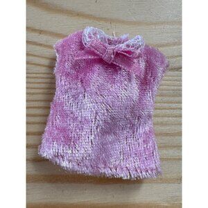 Pink Doll Dress With Lace Collar & Bow